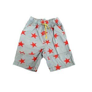 Baby Boden Gray & Red Star Print Shorts For 18-24 Months Toddler Boys
